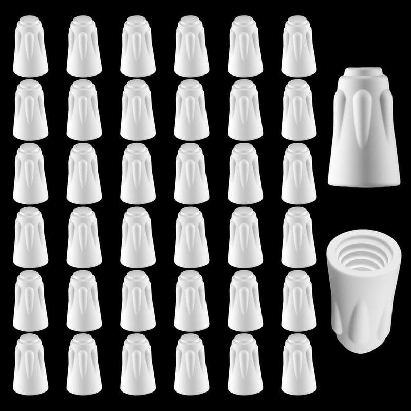 Zelphvt 36 Pcs Ceramic Wire Connectors Ceramic Nuts 18-8 AWG High Temperature Wire Connectors Resistant Porcelain Twist Caps for Electrical Repairs, Small Size - Image 1